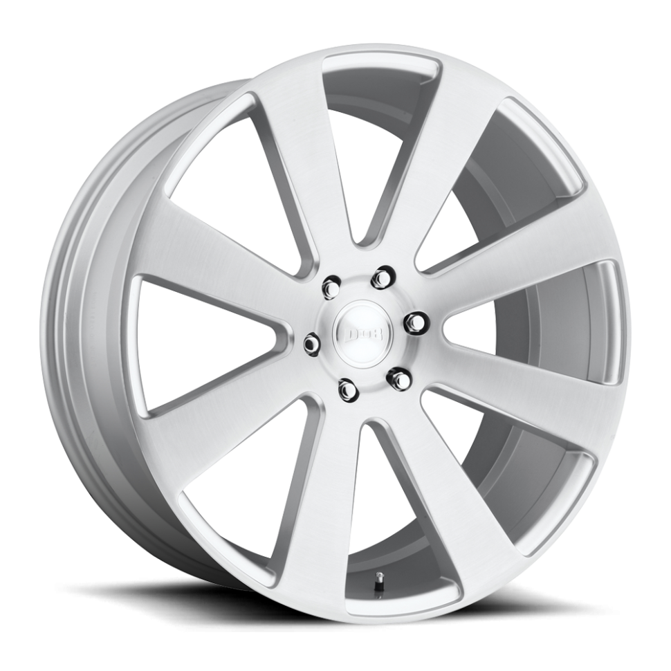 DUB Wheels S213240077+20 8-Ball S213 Wheel Gloss Silver Brushed 24x10 +20