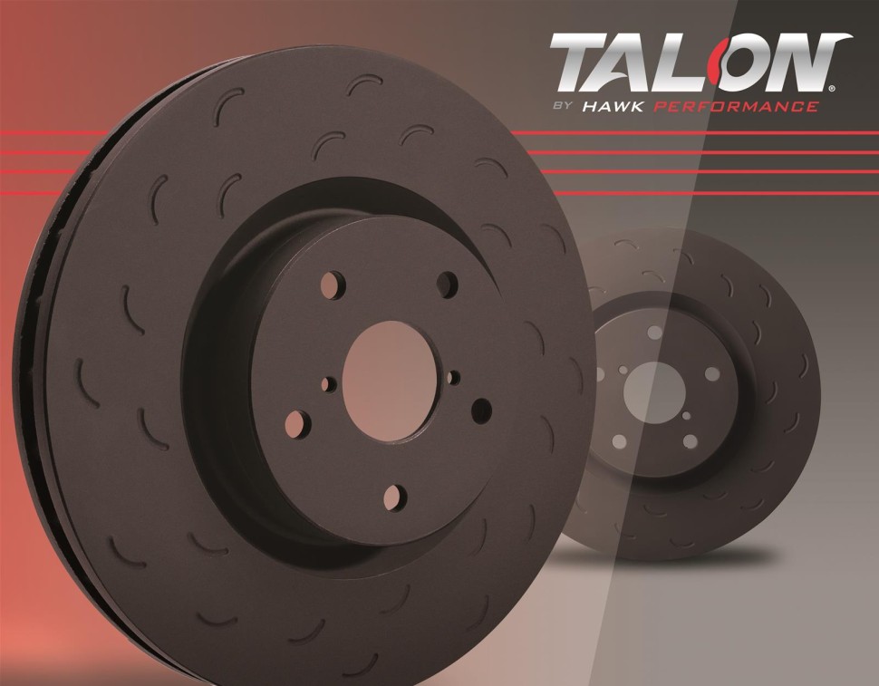 Задние тормозные диски с насечками Toyota Tundra/Land Cruiser 200/Sequoia 07-19 Hawk Performance Talon HTS5011