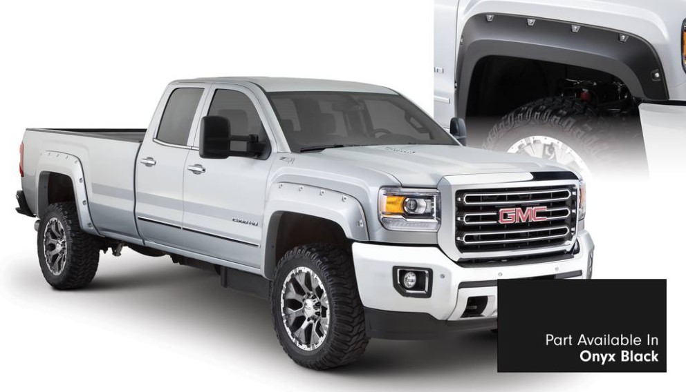 Bushwacker 40967-34 Pocket Painted Fender Flares Set 4 PC GMC Sierra 2500/3500 23-25