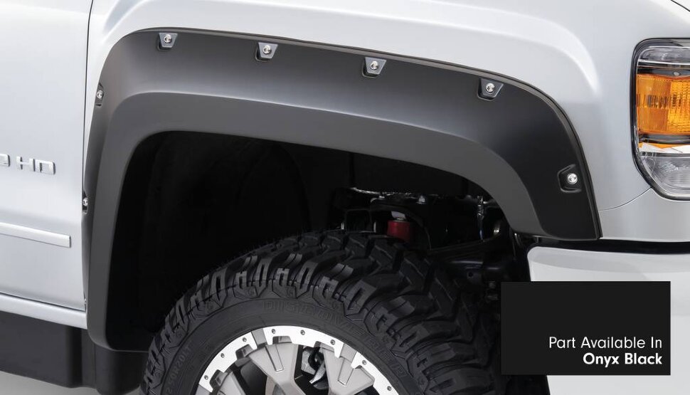 Bushwacker 40967-34 Pocket Painted Fender Flares Set 4 PC GMC Sierra 2500/3500 23-25