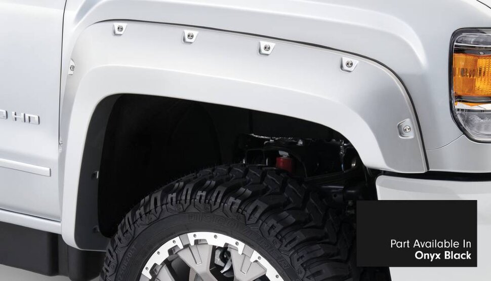 Bushwacker 40967-34 Pocket Painted Fender Flares Set 4 PC GMC Sierra 2500/3500 23-25
