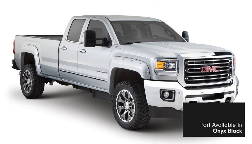 Bushwacker 40967-34 Pocket Painted Fender Flares Set 4 PC GMC Sierra 2500/3500 23-25