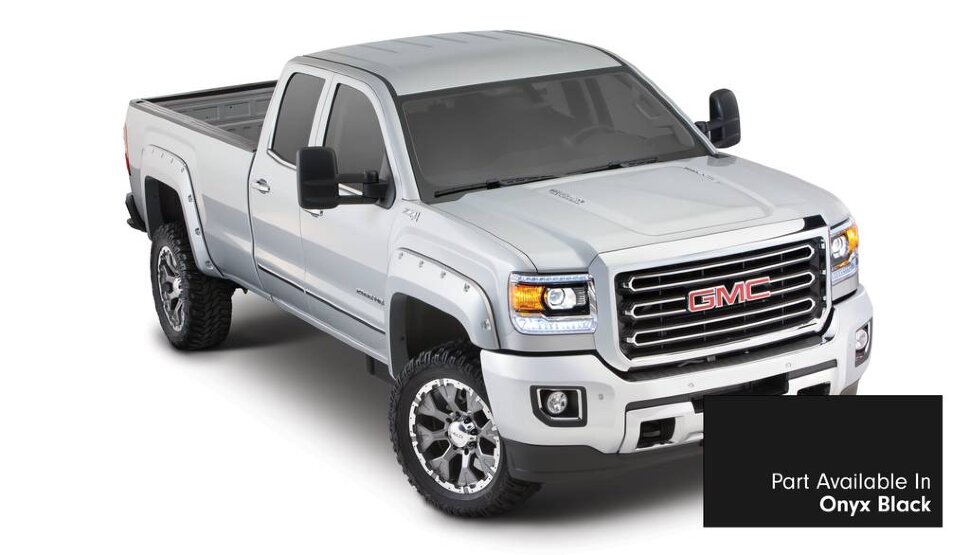 Bushwacker 40967-34 Pocket Painted Fender Flares Set 4 PC GMC Sierra 2500/3500 23-25