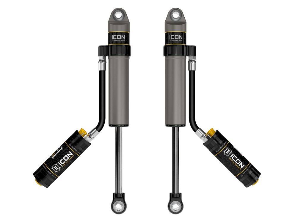 Icon Vehicle Dynamics 87843CP 2.5 VS Remote Reservoir CDCV Rear Reservoir Adjustable Shock Lift 2" Nissan Patrol Y61 97-23 Pair