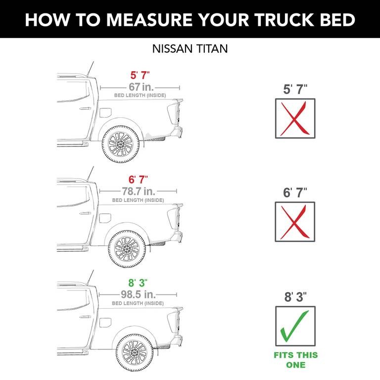 Мягкая ролета багажника Nissan Titan/Titan XD 17-19 8'3" Pro X15 TruXedo 1409001