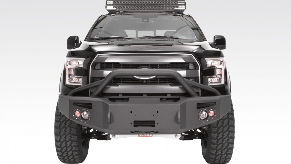 Fab Fours FF15-H3252-1 Premium Front Bumper With Pre-Runner Guard Ford F-150 15-17