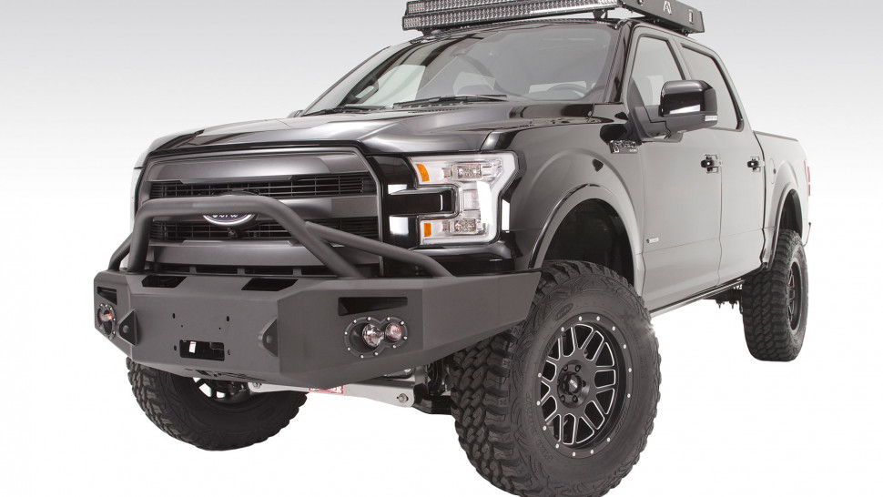Fab Fours FF15-H3252-1 Premium Front Bumper With Pre-Runner Guard Ford F-150 15-17