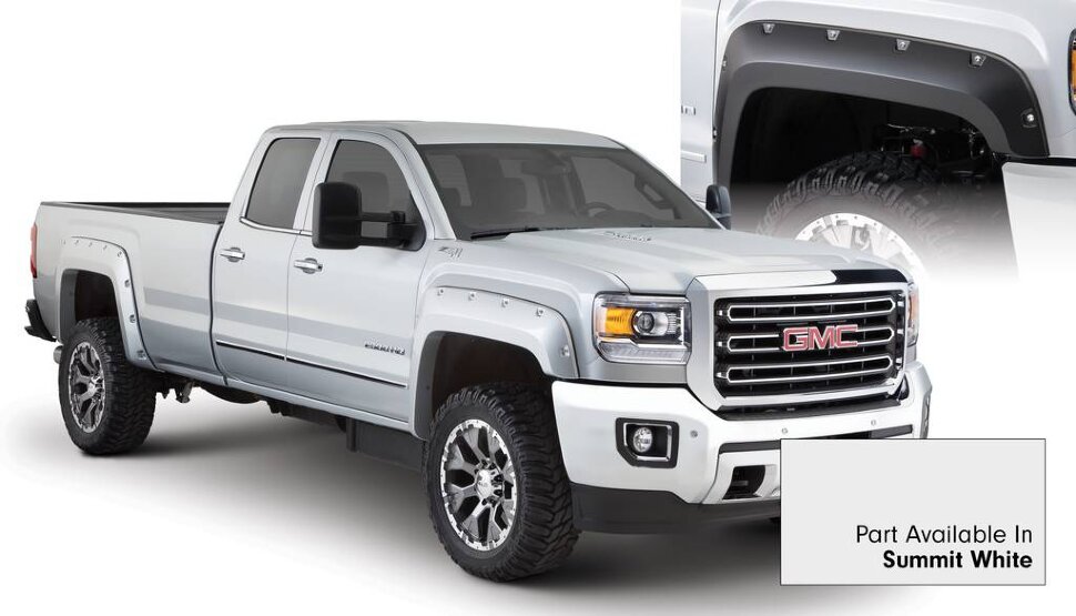 Bushwacker 40967-14 Pocket Painted Fender Flares Set 4 PC GMC Sierra 2500/3500 23-25