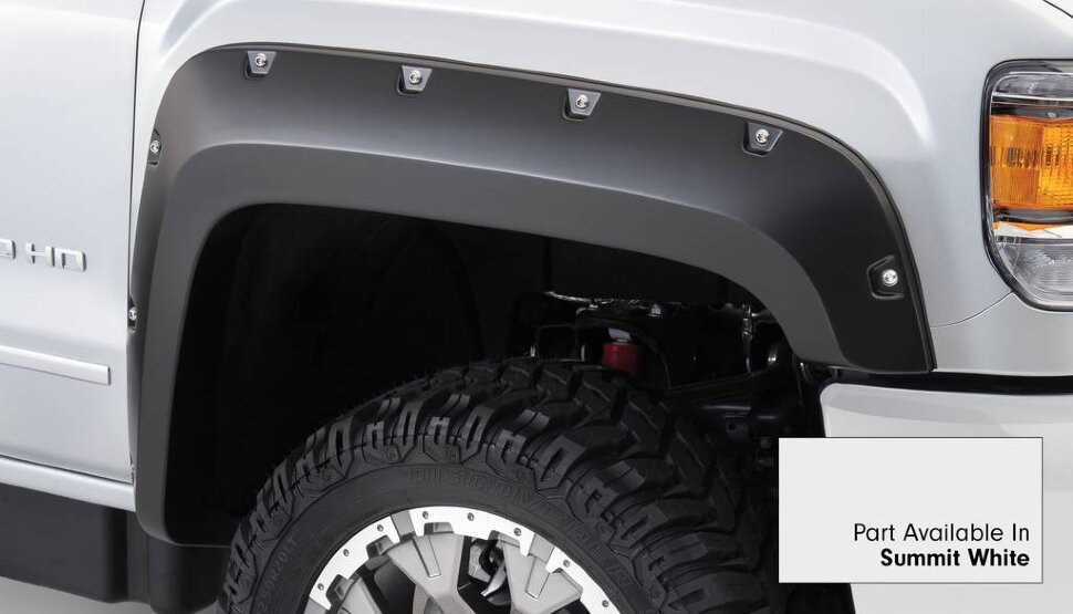 Bushwacker 40967-14 Pocket Painted Fender Flares Set 4 PC GMC Sierra 2500/3500 23-25