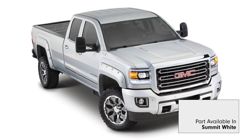 Bushwacker 40967-14 Pocket Painted Fender Flares Set 4 PC GMC Sierra 2500/3500 23-25