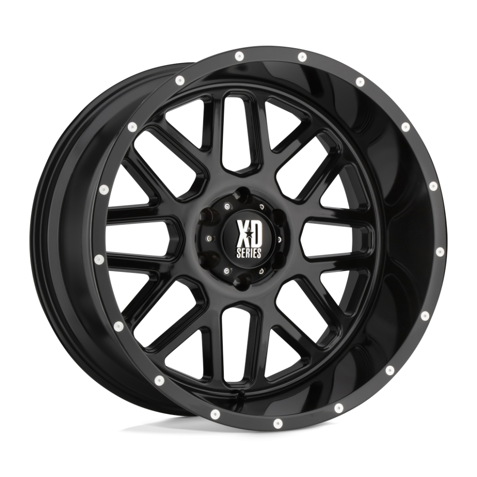 XD Wheels XD82029055318US Grenade Wheel Gloss Black 20x9 +18