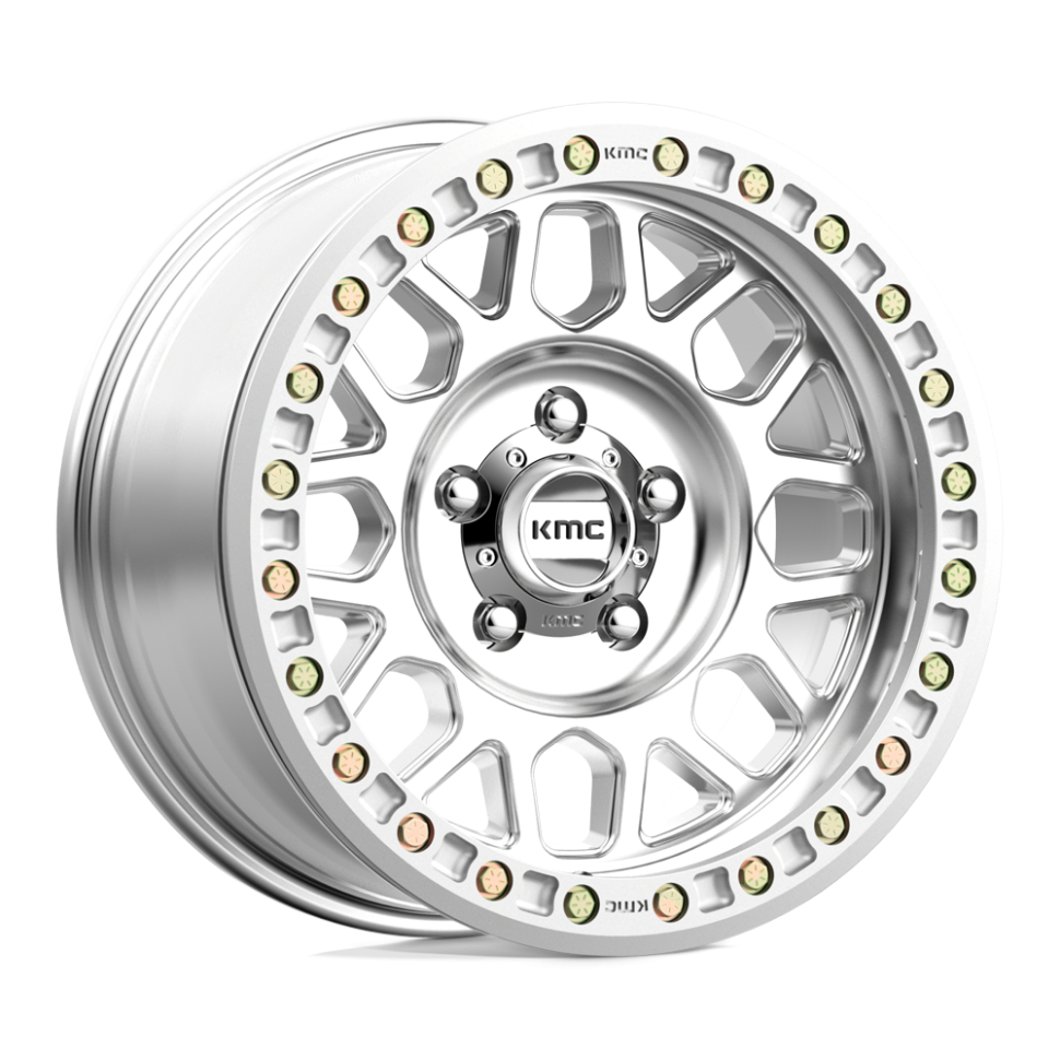 KMC Wheels KM23478580500 Grenade Desert Beadlock Wheel Machined 17x8.5
