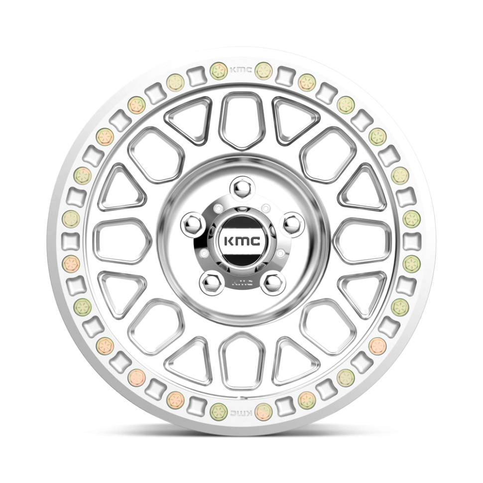 KMC Wheels KM23478580500 Grenade Desert Beadlock Wheel Machined 17x8.5