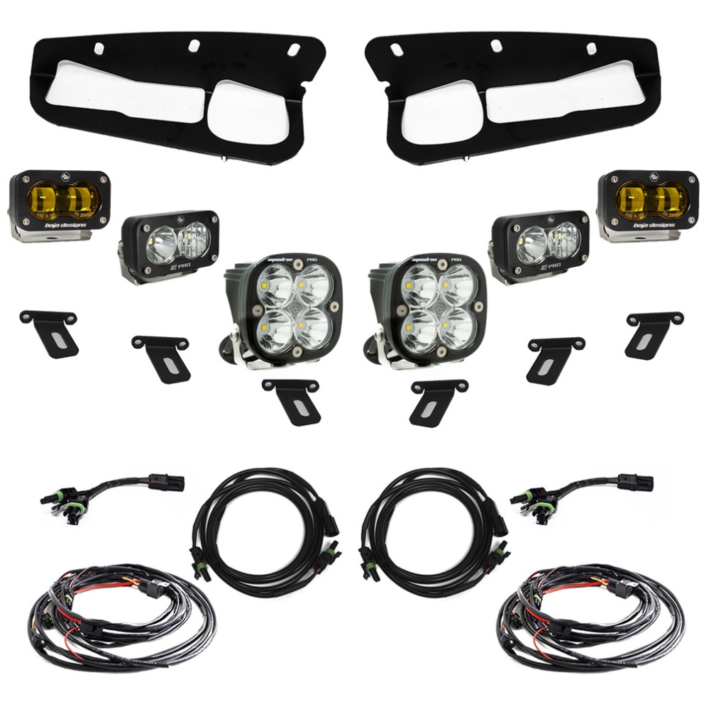 Baja Designs 448179 S2 Pro/Squadron Pro Bumper Fog Light Kit Ford Bronco 21-23