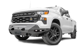 Передний бампер под лебёдку Chevrolet Silverado 1500 22-26 Matrix Fab Fours CS22-X5661-1