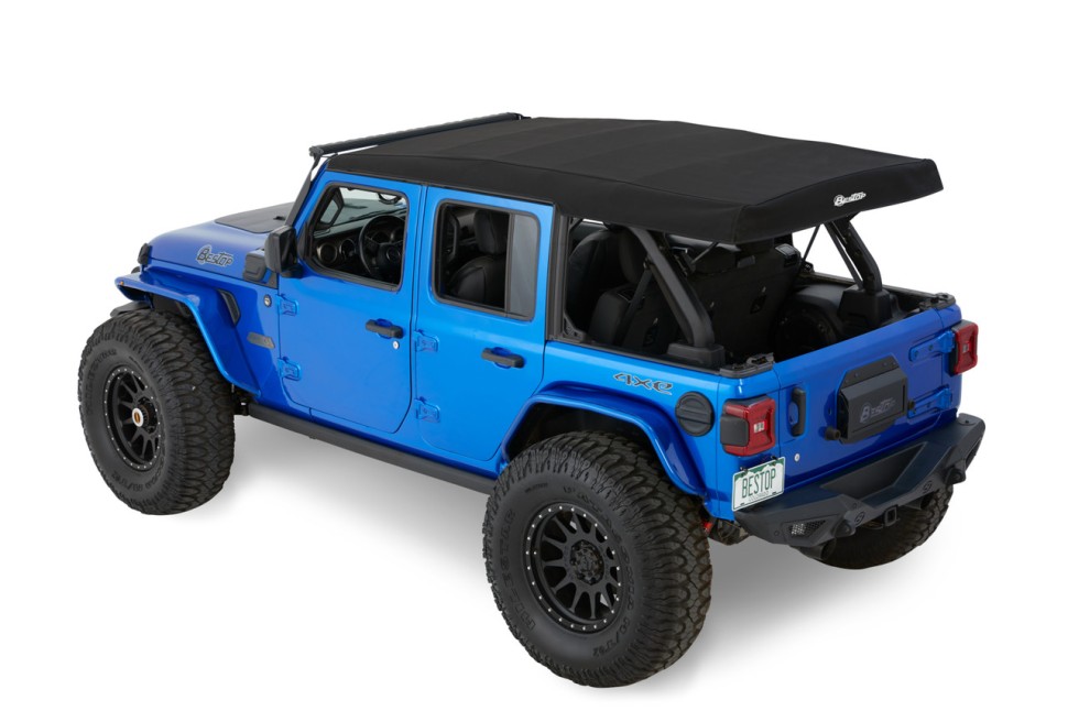 Мягкая крыша Supertop Soft Top Black Diamond Jeep Wrangler JL 18-26 4 Door Bestop 5472635