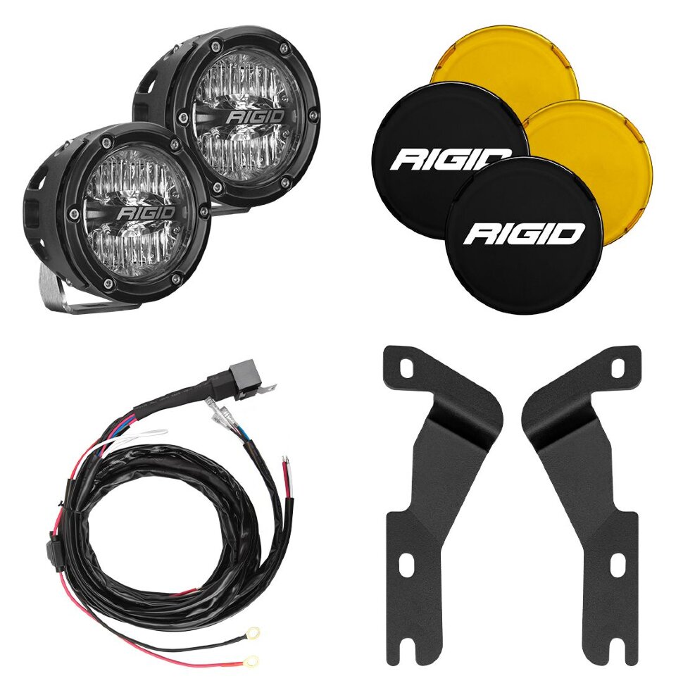 Rigid Industries 46708 360-Series A-Pillar Light Kit Drive Toyota Tacoma 16-23