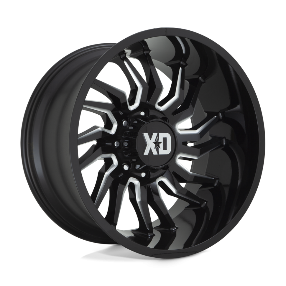 XD Wheels XD85822080318N Tension Wheel Gloss Black Milled 22x10 -18