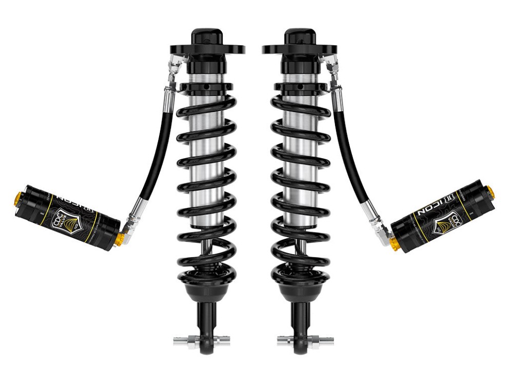 Icon Vehicle Dynamics 91818C 2.5 VS Remote Reservoir CDCV Front Coilover Reservoir Adjustable Shock Lift 0-3" Ford F-150 21-26 Pair