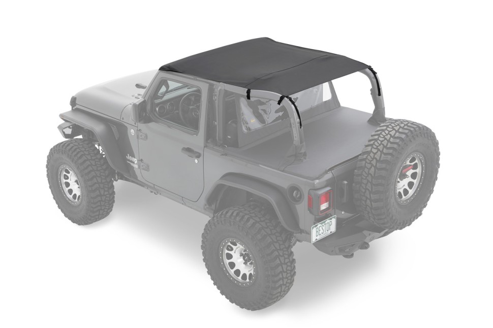 Safari Bikini Top Black Diamond Jeep Wrangler JL 18-23 2 Door Bestop 5260935