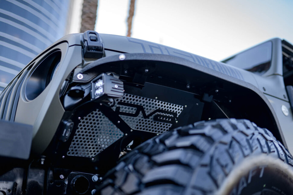 Передні підкрилки Jeep Wrangler JL/Gladiator JT 18-23 перед 2шт. DV8 Offroad INFEND-03FB