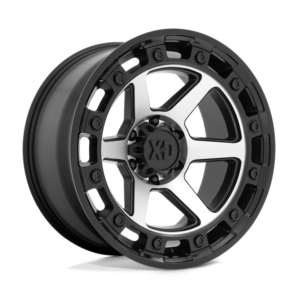 XD Wheels XD86279068500 Raid Wheel Satin Black Machined 17x9