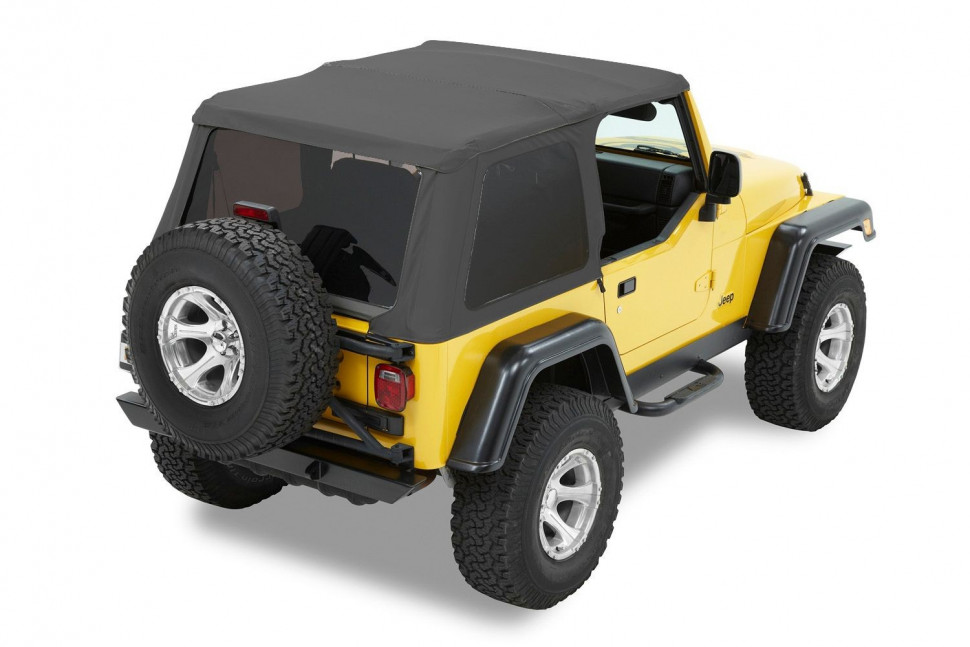 Bestop 5682015 Trektop Soft Top Jeep Wrangler TJ 97-06 (Black Denim)