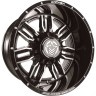 Anthem Off-Road A755202054047D Equalizer Wheel Gloss Black W/Gray Tinted Milled Spoke Edges 20x12 -44
