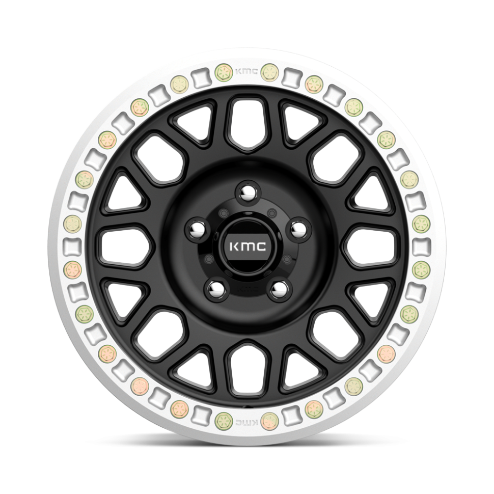 Колесный диск KMC Wheels Grenade Desert Beadlock Satin Black 17x8.5 ET KM23478563700