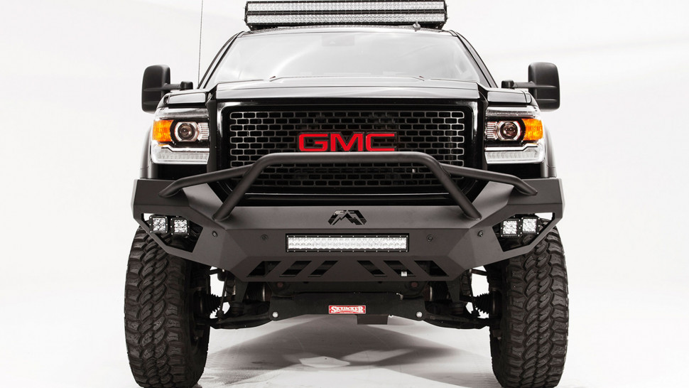 Передній бампер із центральною дугою Vengeance GMC Sierra 2500/3500 15-19 Fab Fours GM15-V3152-1