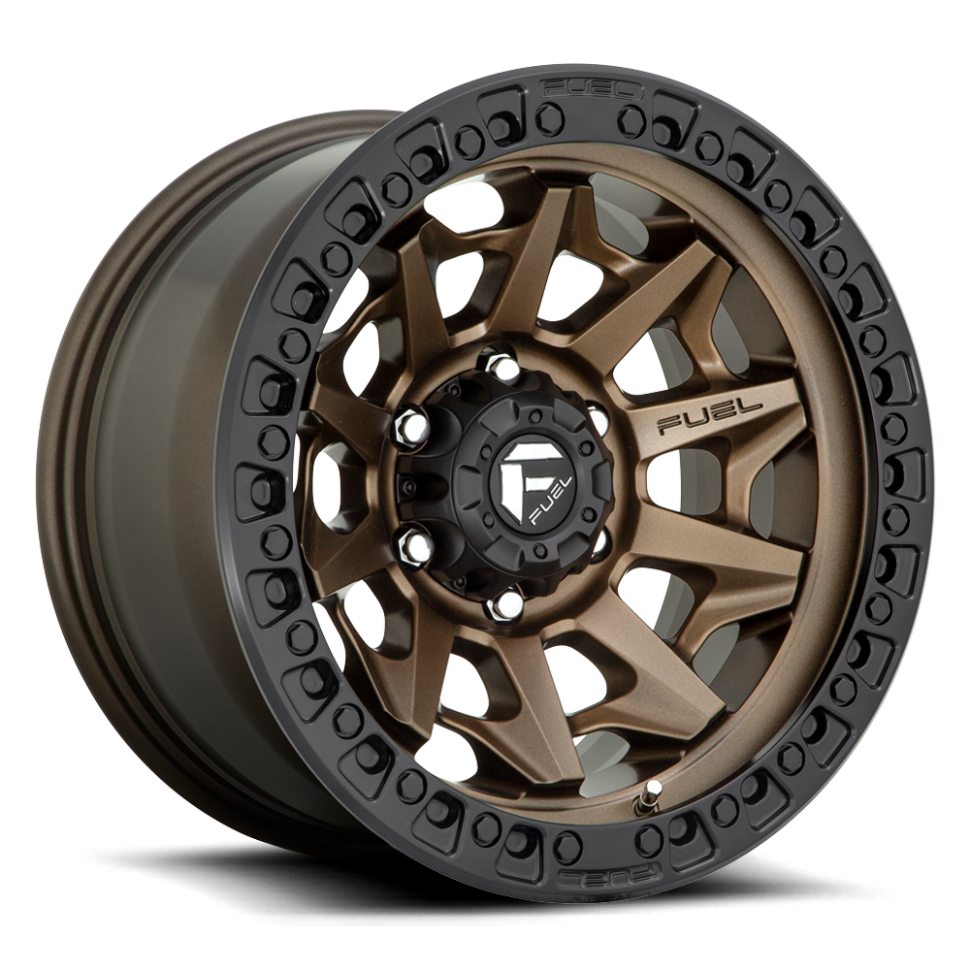 Fuel Off Road D69617907550 Covert Wheel Matte Bronze Black Bead Ring 17x9 +1