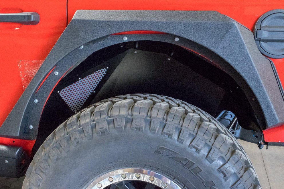 Задні підкрилки Jeep Wrangler JL 18-23 задн 2шт. DV8 Offroad INFEND-03RB