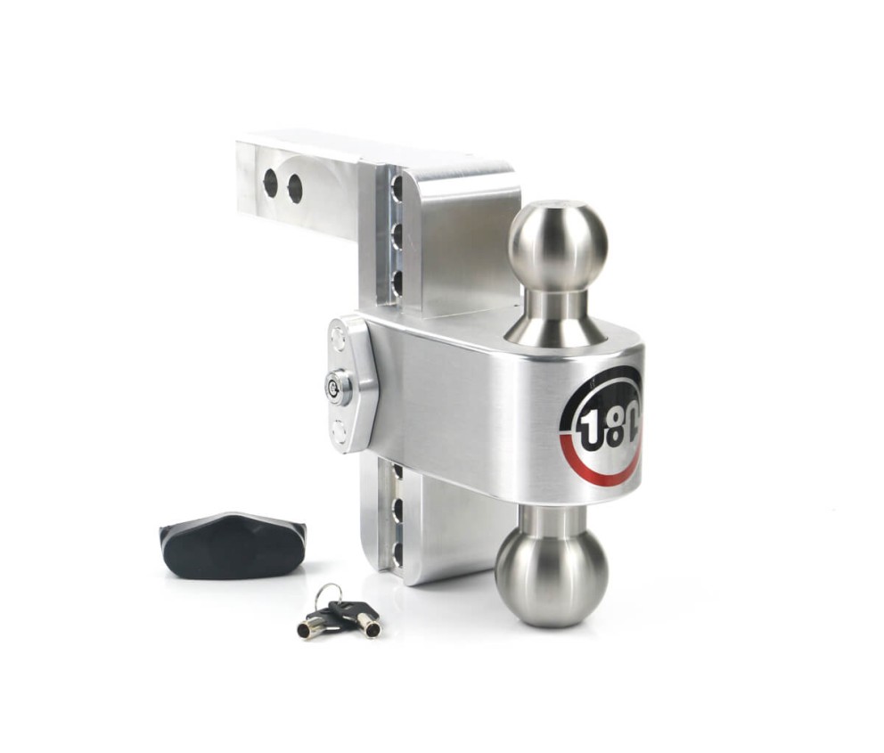 Weigh Safe LTB6-2 Drop Hitch 180 Adjustable 6" With 2" Shank And Stainless Steel Ball