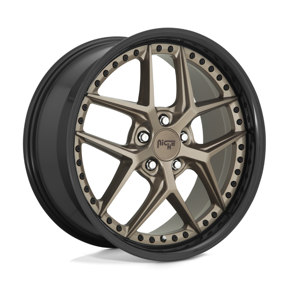 Niche Road Wheels M227209090+18 Vice Wheel Matte Bronze Black Bead Ring 20x9 +18