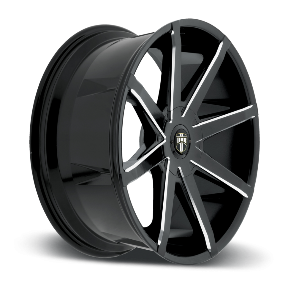 DUB Wheels S109229552+32 Push S109 Wheel Gloss Black Milled 22x9.5 +32