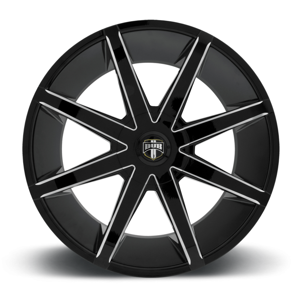 DUB Wheels S109229552+32 Push S109 Wheel Gloss Black Milled 22x9.5 +32