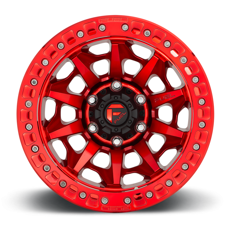 Fuel Off Road D11317908945 Covert Beadlock Wheel Candy Red 17x9 -15