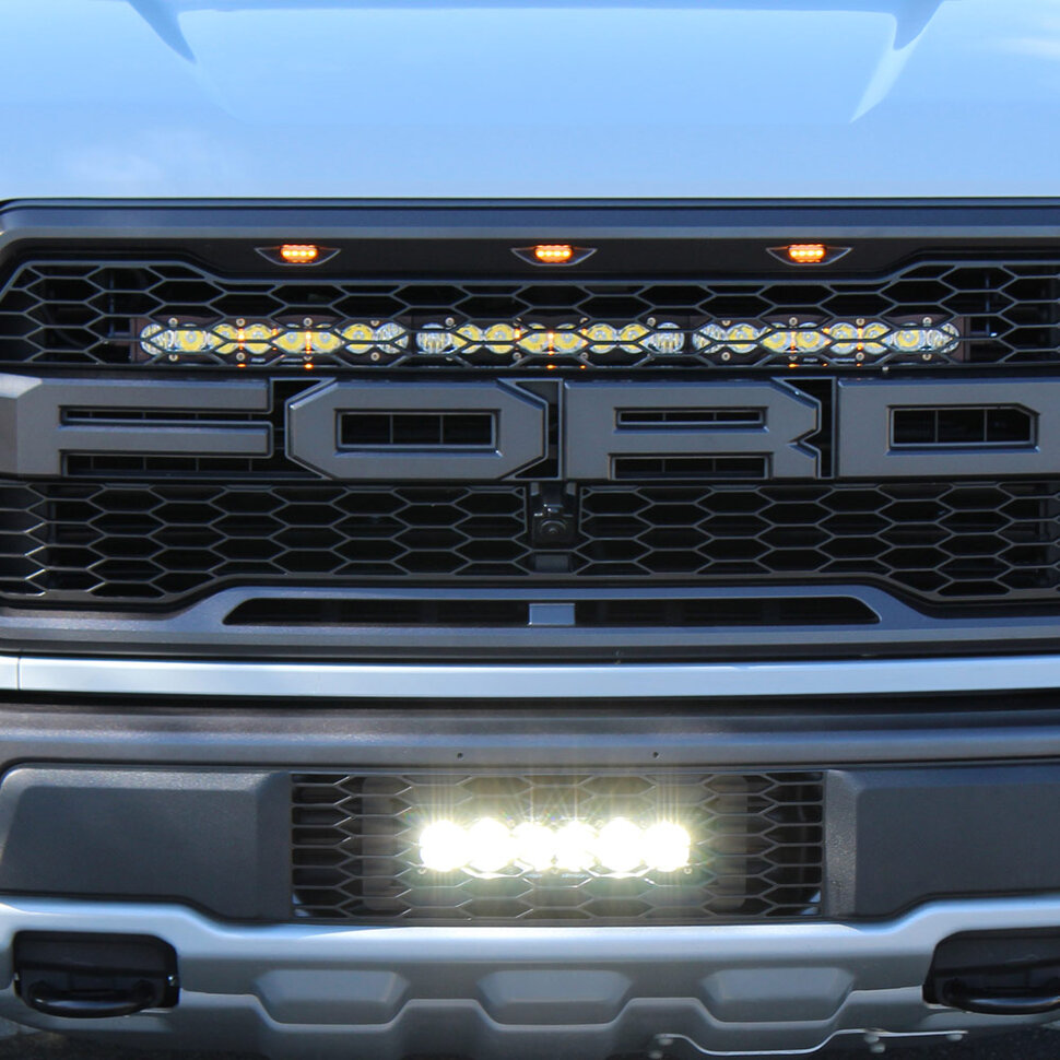 Baja Designs 447557 OnX6+ Led Light Bar Grille Kit Ford F-150 17-20 Raptor
