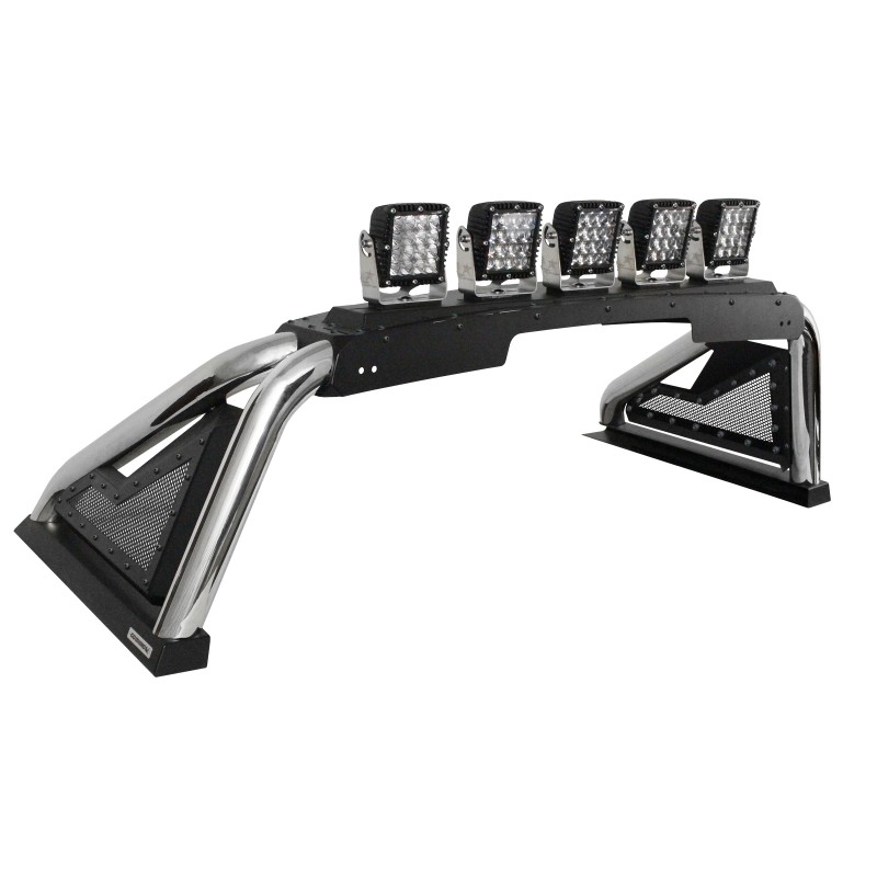 Дуги в кузов с регулируемым креплением оптики Dodge Ram 1500/Chevrolet Silverado/GMC Sierra 2500/3500 19-23 Sport Bar 2.0 Go Rhino 918600PS