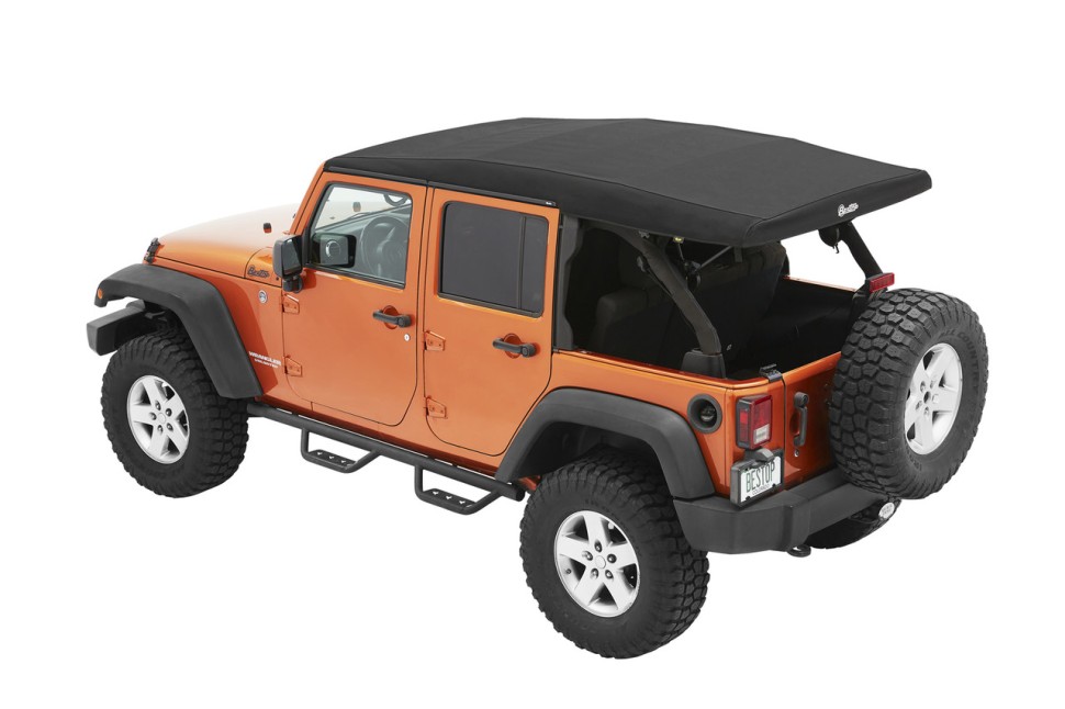 М’який дах Supertop Ultra Soft Top Premium Black Twill Jeep Wrangler JK 07-18 4 Door Bestop 5472417