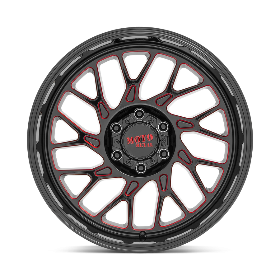Колесный диск Moto Metal MO805 Gloss Black Milled W/Red Tint 22x10 ET-18 MO80522068918N