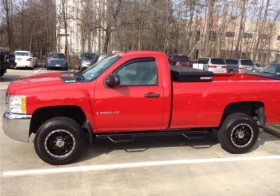 Захисні бічні пороги Chevrolet Silverado/GMC Sierra 1500/2500/3500 14-18 Standard Cab Nerf N-FAB 3" C1470RC-4-TX