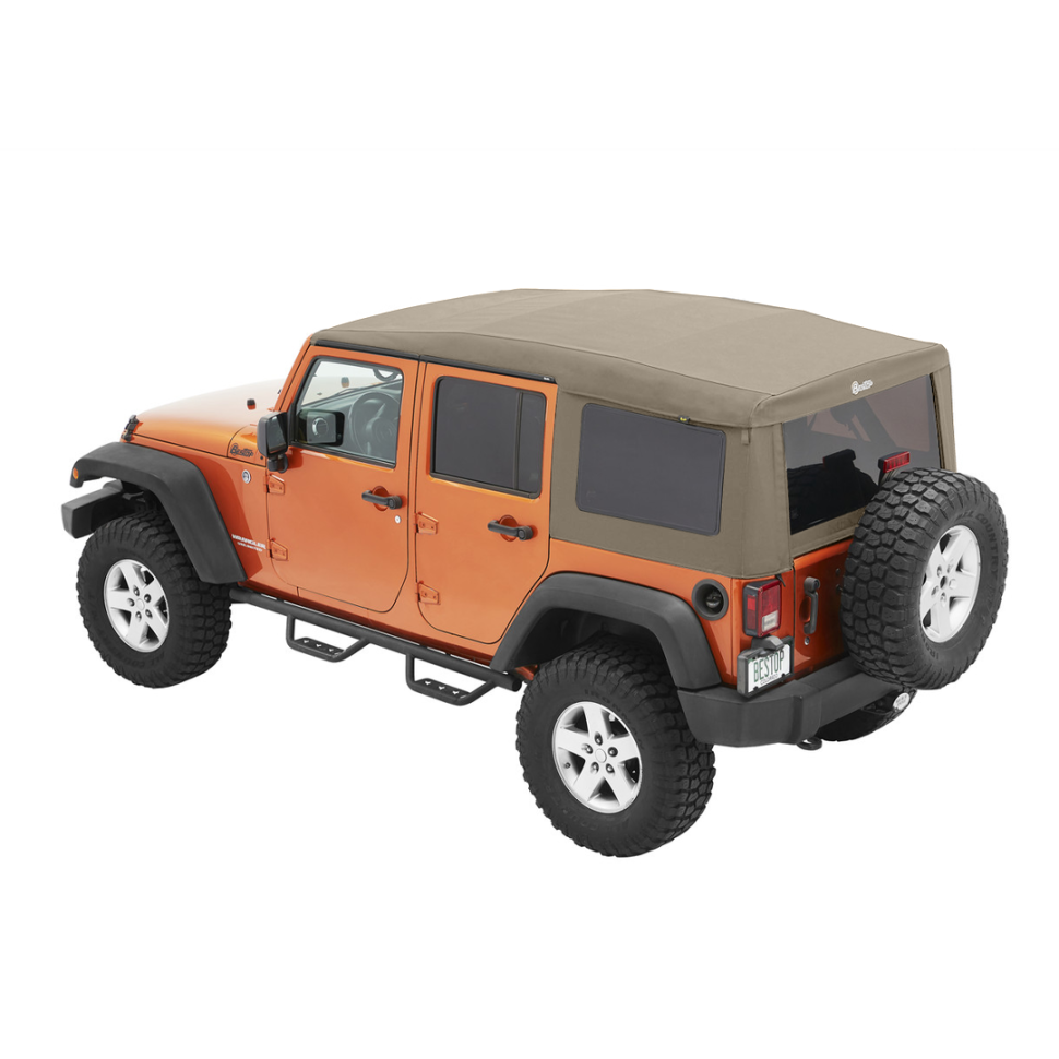 Мягкая крыша Supertop Ultra Soft Top Pebble Beige Jeep Wrangler JK 07-18 4 Door Bestop 5472474