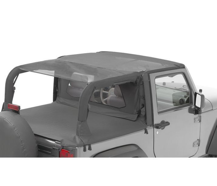 Cable Style Bikini Top Mesh Jeep Wrangler JK 10-18 2 Door Bestop 5259311