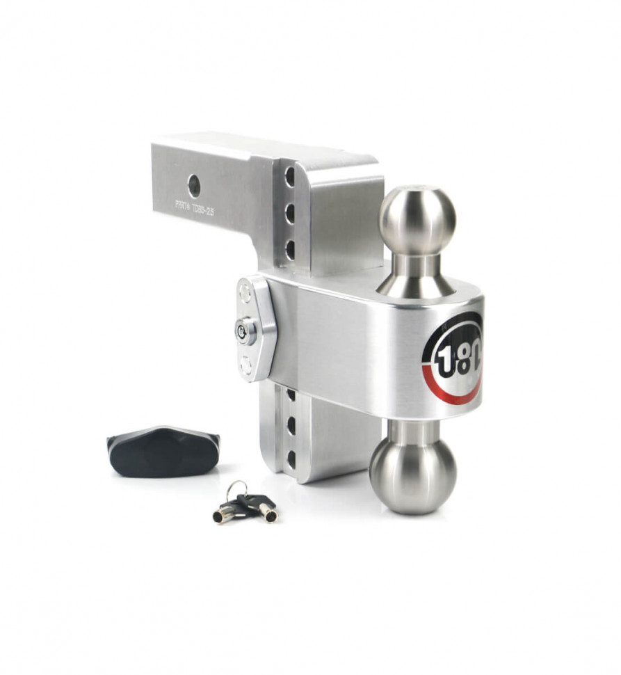 Weigh Safe LTB6-2.5 Drop Hitch 180 Adjustable 6" With 2" Shank And Stainless Steel Ball