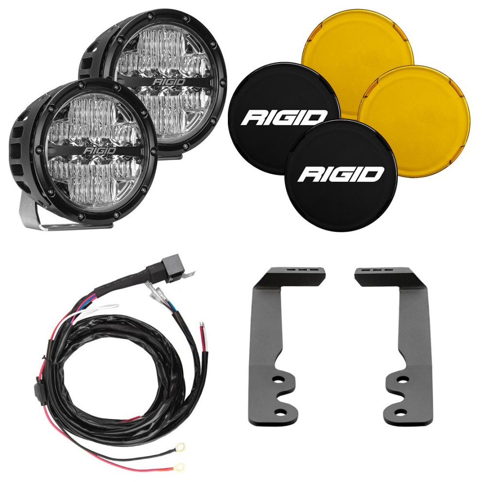 Rigid Industries 46806 360-Series A-Pillar Light Kit Amber 6" Drive Toyota Tundra 22-23