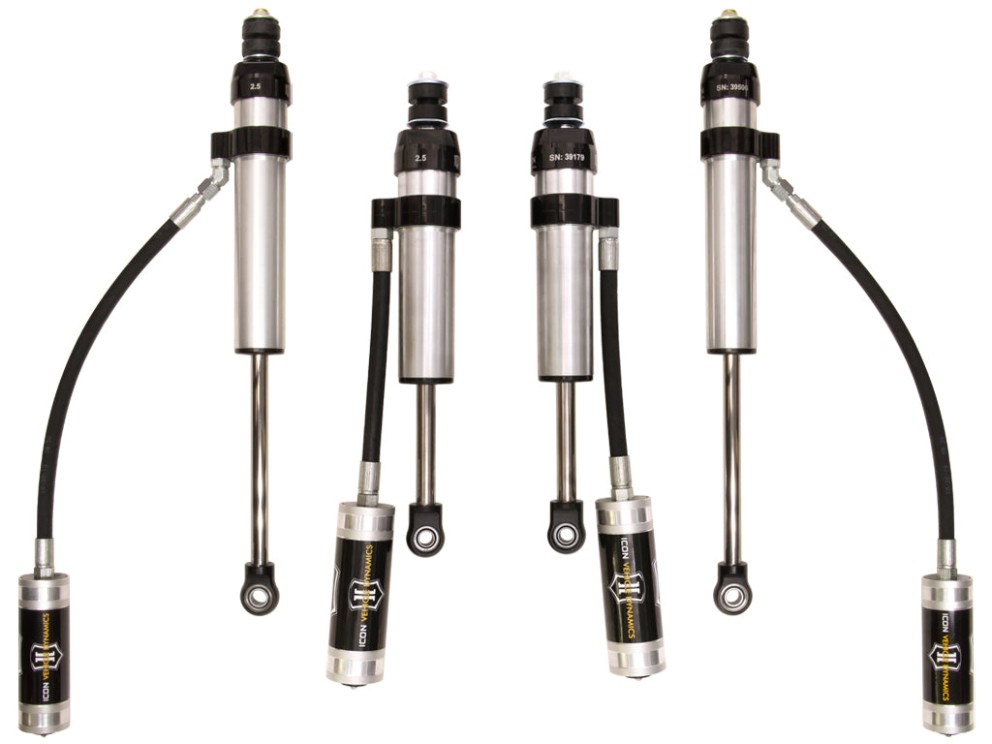 Icon Vehicle Dynamics K53082 2.5 VS Remote Reservoir 4Pc Suspension Dampers Lift 0-3" Toyota Land Cruiser 100 98-07