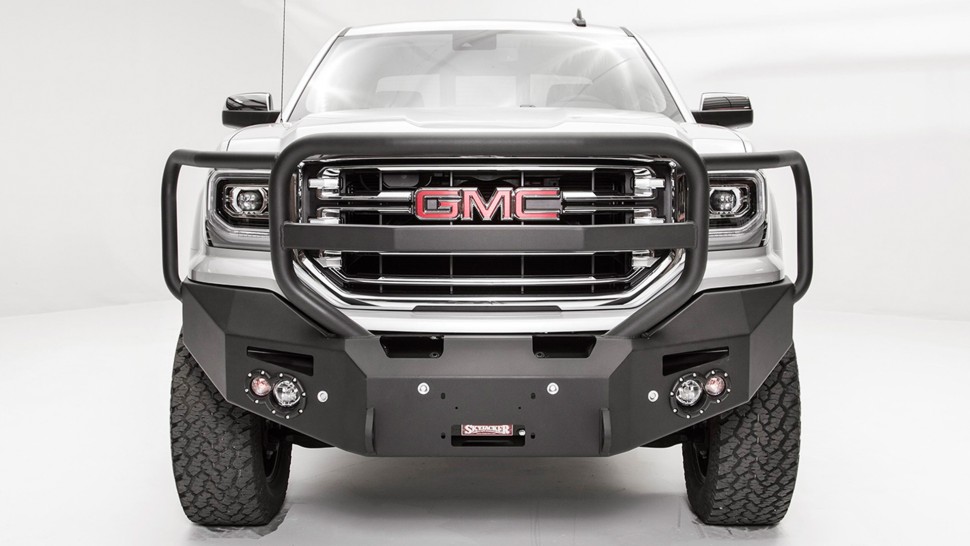 Fab Fours GS14-F3150-1 Premium Front Bumper With Full Guard GMC Sierra 1500 14-15