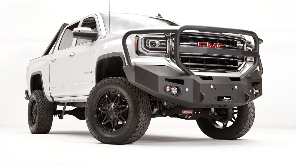 Fab Fours GS14-F3150-1 Premium Front Bumper With Full Guard GMC Sierra 1500 14-15