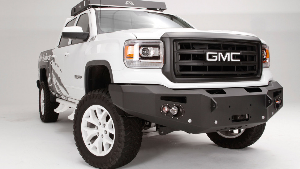 Fab Fours GS14-F3150-1 Premium Front Bumper With Full Guard GMC Sierra 1500 14-15